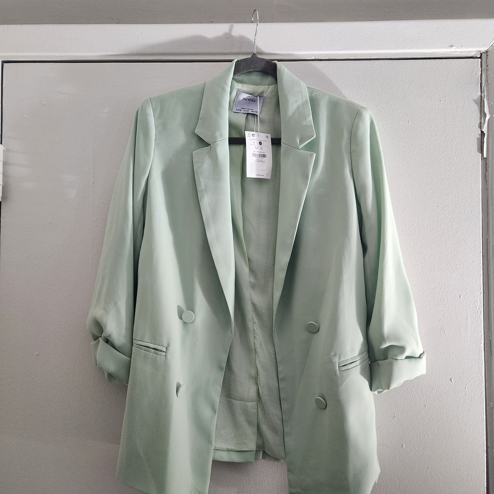 Bershka Light Green Women's Blazer